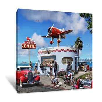 Image of Gee Bee Cafe Canvas Print