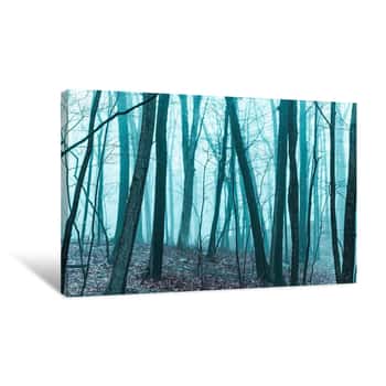 Image of Foggy Barren Trees 7 Canvas Print