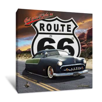 Image of Kicks on Route 66 Canvas Print