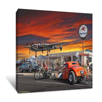 Image of Lefty\'s Sunset Canvas Print