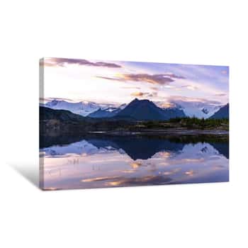 Image of Glacier Sunset Canvas Print