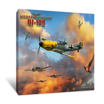 Image of ME-109 Battle of Britain Canvas Print