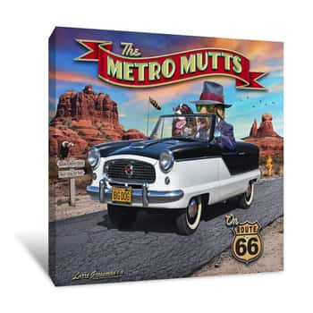 Image of Metro Mutts Canvas Print