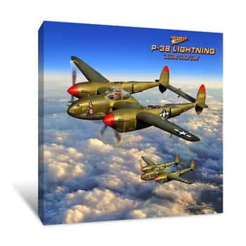 Image of P-38 Lightning Canvas Print
