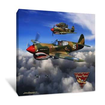 Image of P-40 Flying Tiger Canvas Print
