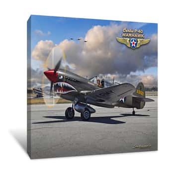 Image of P-40 Warhawk Canvas Print