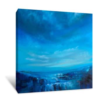 Image of Blue Wide Sky Artwork Canvas Print