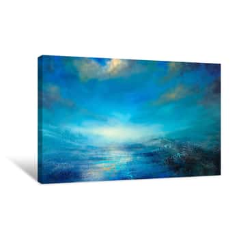 Image of Without an End: Rocks, Water and Sky Canvas Print
