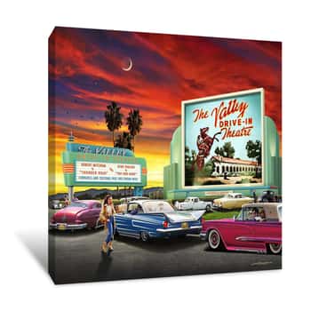 Image of The Valley Drive-in Canvas Print