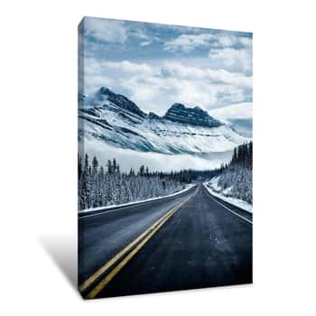 Image of Icy Roads Canvas Print