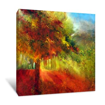 Image of Autumn Colorful Trees Canvas Print