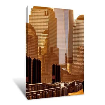 Image of One World Trade Center at Golden Hour 1 Canvas Print