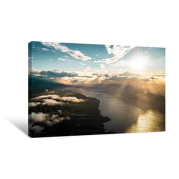 Image of Maui From Above Canvas Print