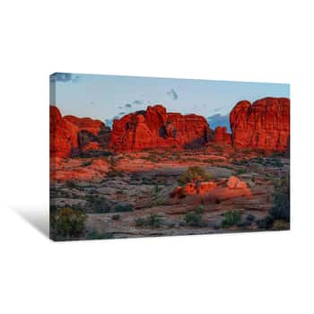 Image of Glowing Rocks Canvas Print