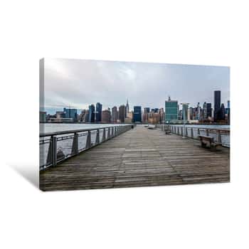 Image of United Nations and Chrysler Building at Sunrise 2 Canvas Print