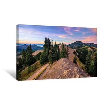 Image of Mountaintop Sunset Canvas Print