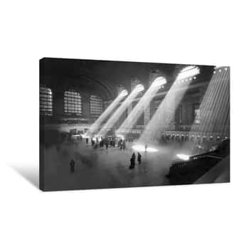 Image of Grand Central Station Sunbeams Canvas Print