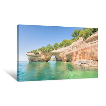 Image of Lovers Leap, Pictured Rocks National Lakeshore, MI Canvas Print