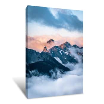 Image of Pastel Mountains Canvas Print