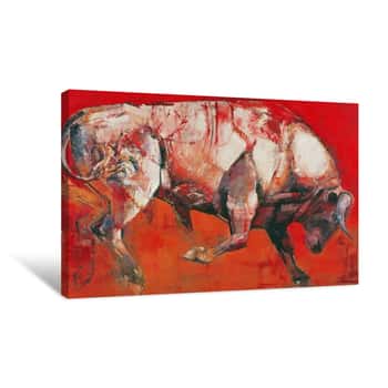 Image of The White Bull Canvas Print