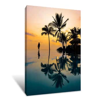 Image of Relaxation Sunset Canvas Print