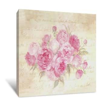 Image of Peonies Passion Canvas Print