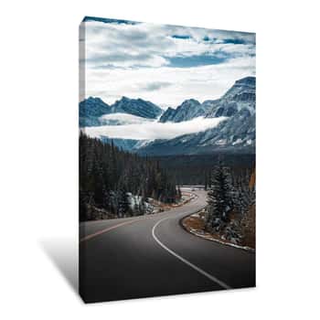 Image of Snowy Drive Canvas Print