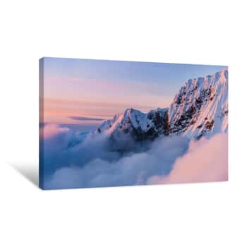Image of Snowy Peaks Canvas Print