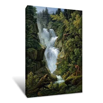 Image of Waterfall in the Bern Highlands Canvas Print Canvas Print