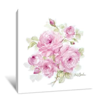 Image of Romantic Roses - Canvas Print