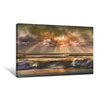 Image of Waves of Light Canvas Print