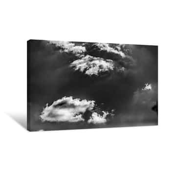 Image of Black and White Clouds 1 Canvas Print