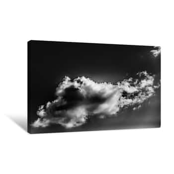 Image of Black and White Clouds 2 Canvas Print