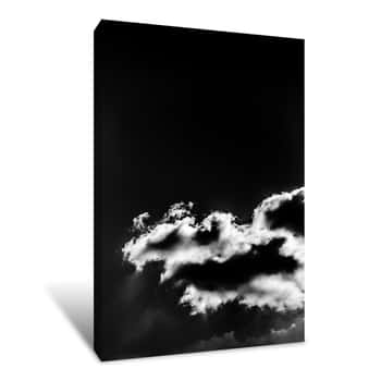 Image of Black and White Clouds 3 Canvas Print