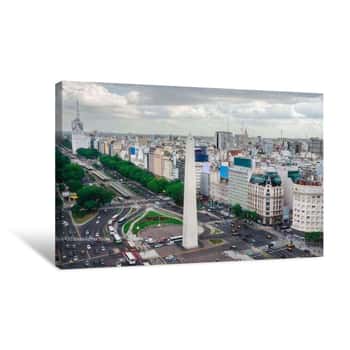 Image of The Capital City Of Buenos Aires In Argentina   Canvas Print