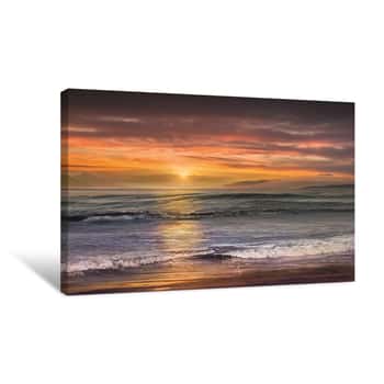 Image of Sundown Descanso Beach Canvas Print