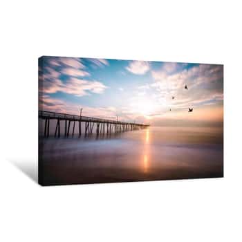 Image of VA Beach Sunrise Canvas Print