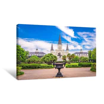 Image of St  Louis Cathedral New Orleans Canvas Print