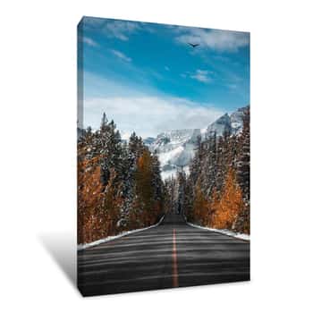 Image of Winter Road    Canvas Print