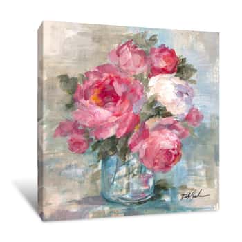 Image of Summer Roses I Canvas Print