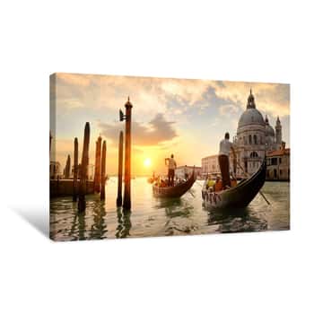 Image of Grand Canal At Sunset   Canvas Print