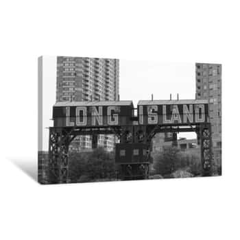 Image of BW In Long Island Canvas Print