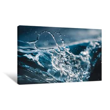 Image of Blue Splash Canvas Print