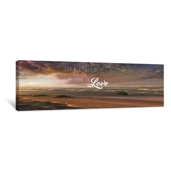 Image of Be Done In Love Canvas Print