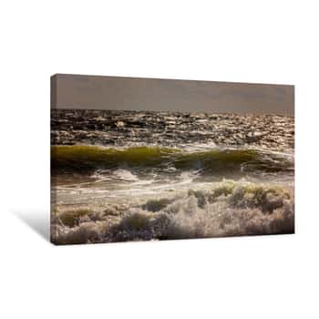 Image of Green Glow of the Ocean 2 Canvas Print