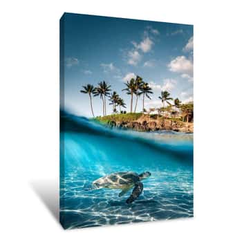 Image of Land and Sea 2 Canvas Print