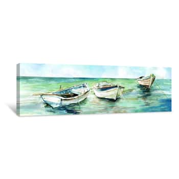 Image of Caught At Low Tide II Canvas Print