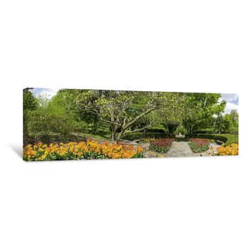 Image of A Quiet Place - Kingwood Center Gardens in Mansfield, Ohio Canvas Print