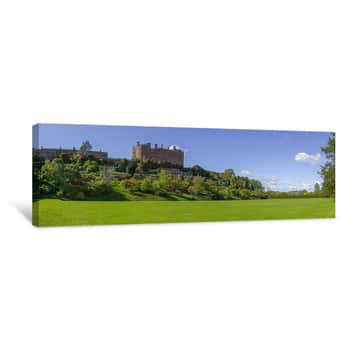 Image of Majestic Lawn - Powis Castle and Garden - Welshpool, Wales UK Canvas Print