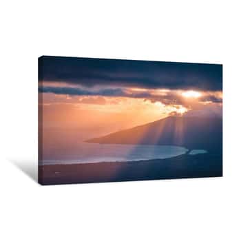 Image of Maui Sunset 3 Canvas Print